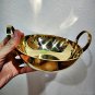 0023-VINTAGE HANDMADE DESSERT THAI THAILAND BRASS PAN COOKING KITCHEN POT 6.5INC
