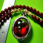 0407-REAL NATURAL GEM HOLY STONE DEEP RIVER NAGA POWER EYE THAI AMULET BLOOD RED