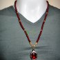 0407-REAL NATURAL GEM HOLY STONE DEEP RIVER NAGA POWER EYE THAI AMULET BLOOD RED