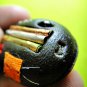 9486-THAI AMULET PENDANT TAKUD RELIC GEMS LP HONG GOLD SCREEN RICH MONEY 2003