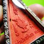 6472-THAI REAL AMULET CHINARAJ 108 MONK MASS BLESSING FROM WAT NOK 2012 RED GOLD