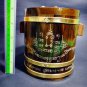 9299-REAL THAI AMULET HAND MADE HOLY MONEY POT SAVING CASH WOODEN BOX LP PERN SS
