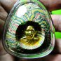 6029-THAI REAL AMULET PIKANET ELEPHANT GOD SUCCESS RAINBOW BROWN COLOR LP PAIR