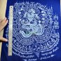 9216-HOLY FLAG CLOTH LP KALONG AMULET THAI REAL VICTORY WIN LUCKY WEALT MONEY BL