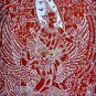 6856-HOLY FLAG CLOTH NARAI GARUDA RIDER RICH LOVE LP KALONG AMULET THAI REAL R+W