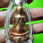 7337-THAI REAL AMULET NGUNG RED GEMS EYE MONKEY LOVE LUCKY LP NEAN 2011 COPPER