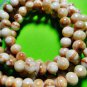 6848-REAL THAI AMULET NECKLACE SACRED BUDDHA RELIC STONE 108 BEAD YELLOW BIG
