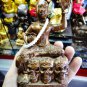 7626-THAI REAL AMULET GUMAN 9 SKULL RIDER SUPPER POWER BOY BRONZE AJHAN WERATHEP