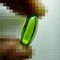 6843-REAL NATURAL GEM STONE DEEP RIVER NAGA EYE THAI AMULET LUCKY RARE GREEN