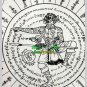 2128-REAL CABALISTIC CLOTH AMULET THAI WEALTH TALISMAN ACMANG 2007 PAPIRAB GIANT