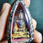 1836-THAI AMULET HAND CARVING NAGA EYE GEMS STONE BUDDHA OLD MINI PENDANT VIOLET