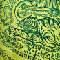 8452-HOLY FLAG CLOTH LP KALONG AMULET THAI REAL TIGER FACE LERSRI HEALTH MONEY