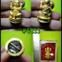 REAL THAI AMULET GUMAN BOY BABY SPRIT RICH LUCKY BONE ASH LP NAEN GOLD 18K DOLL