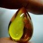 6861-REAL NATURAL GEM TEARDROP STONE DEEP RIVER NAGA EYE THAI AMULET GAMBLE WIN