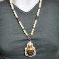 9246-REAL THAI AMULET SACRED HERMIT MASTER LERSRI FACE LP NAEN 2008 HAND PAINT