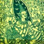 8455-CABALISTIC PRESTIGE CLOTH NARAI GOD GARUDA RIDER LP KALONG AMULET THAI REAL