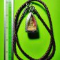 1822-THAI AMULET HAND CARVING NAGA EYE GEMS STONE BUDDHA OLD MINI PENDANT YELLOW