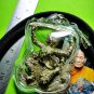 8070-MONKEY 4 FOUR HAND FLYING AMULET THAI REAL BRONZE WINDFALL MONEY LP KALONG
