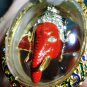 6093-THAI REAL AMULET PIKANET ELEPHANT HEAD LP PERN 24K GOLD PENDANT RED POWER