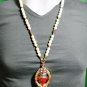 6093-THAI REAL AMULET PIKANET ELEPHANT HEAD LP PERN 24K GOLD PENDANT RED POWER