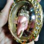 6094-THAI REAL AMULET PIKANET ELEPHANT HEAD LP PERN 24K GOLD PENDANT PINK LOVE