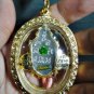 6094-THAI REAL AMULET PIKANET ELEPHANT HEAD LP PERN 24K GOLD PENDANT PINK LOVE