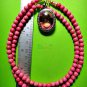 0463-REAL NATURAL GEM HOLY STONE DEEP RIVER NAGA EYE THAI AMULET LOVE CHARM PINK