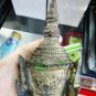 9514-REAL THAI AMULET STATUE PRA-LUCK FACE GOD CHARMING ATTRACT MIND LP KALONG