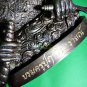 6184-THAI REAL AMULET BUCHA STATUE LERSRI 4 ARMS RIDER RAHU GREAT WEALTH LP NONG