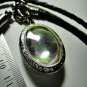 0016-REAL NATURAL GEM STONE DEEP RIVER NAGA EYE THAI AMULET WHITE HEALTHY 2.5 CM