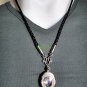 0016-REAL NATURAL GEM STONE DEEP RIVER NAGA EYE THAI AMULET WHITE HEALTHY 2.5 CM