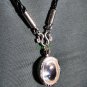0016-REAL NATURAL GEM STONE DEEP RIVER NAGA EYE THAI AMULET WHITE HEALTHY 2.5 CM