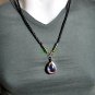 6864-THAI REAL AMULET PENDANT NAGA EYE RIVER GEM TEARDROP NATURAL STONE BLUE SKY