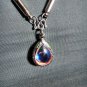 6864-THAI REAL AMULET PENDANT NAGA EYE RIVER GEM TEARDROP NATURAL STONE BLUE SKY