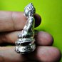 6877-THAI REAL AMULET PHA-KRING BELL ATTRACT MONEY RICH LP KOON SILVER PENDANT