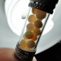 2110-REAL AMULET THAI BUDDHA SARIRA RELIC HOLY SACRED STONE BEAD IN TAKUD STRAW