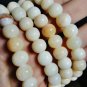6849-REAL THAI AMULET NECKLACE SACRED BUDDHA RELIC STONE 108 BEAD PEARL COLOR