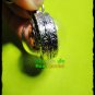 2155-THAI REAL AMULET BRONZE TIGER BALL HANDMADE PAINT RED EYE GEMS LP PERN 2010