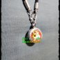 2155-THAI REAL AMULET BRONZE TIGER BALL HANDMADE PAINT RED EYE GEMS LP PERN 2010