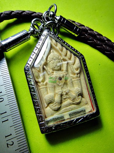 6887-THAI REAL AMULET RAHU KHUN PAEN CHARMING MONEY RICH RID DEBS LP KEY WHITE