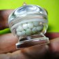 2607-REAL AMULET THAI BUDDHA SARIRA RELIC HOLY SACRED STONE BEAD IN STUPA CASKET
