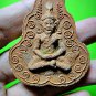 9590-REAL THAI AMULET LERSRI HERMIT MASTER GOD HEALTH MAGIC LP KALONG BROWN RED
