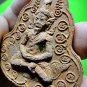 9590-REAL THAI AMULET LERSRI HERMIT MASTER GOD HEALTH MAGIC LP KALONG BROWN RED