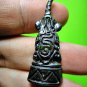 9046-REAL THAI AMULET BRONZE NGUNG RED EYE MONKEY CHARMING LOVE LP KEY BRONZE