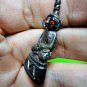 9046-REAL THAI AMULET BRONZE NGUNG RED EYE MONKEY CHARMING LOVE LP KEY BRONZE