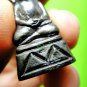 9046-REAL THAI AMULET BRONZE NGUNG RED EYE MONKEY CHARMING LOVE LP KEY BRONZE