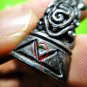 9046-REAL THAI AMULET BRONZE NGUNG RED EYE MONKEY CHARMING LOVE LP KEY BRONZE