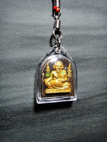 7270-THAI REAL AMULET CHUCHOK RICH MILLIONAIR LP SRIMEANG SPECIAL GOLD MASTER 3T