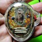 9981-REAL THAI AMULET JAW-NGOE RICHLY POWER BRONZE MASK HERMIT LP DENG (SEDTI)