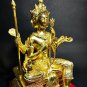 6330-THAI REAL AMULET BRONZE STATUE PHAPHOM 4 FOUR FACE GOD GOLD LP HONG 2004
